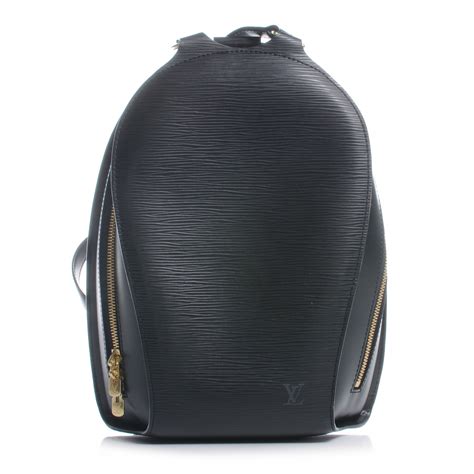 louis vuitton black epi mabillon backpack|black louis vuitton backpack women's.